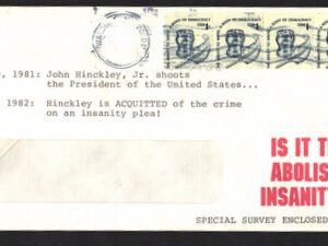 1¢ Americana coil strip of 3 tied on non-profit rate cover