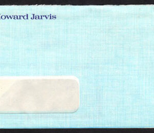 6¢ Tricycle #2 on cover from Mrs Howard Jarvis