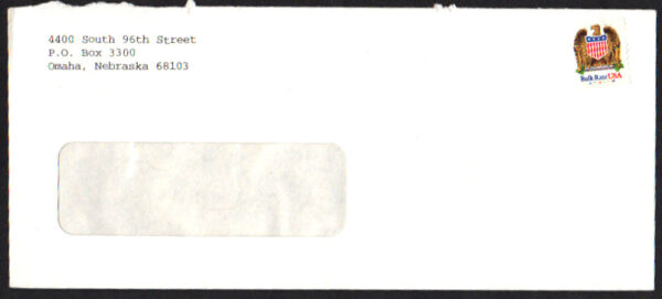 10¢ Eagle and Shield A1110101010 on ww cover