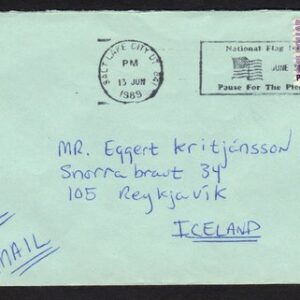 SOLO $1.00 O'Neill coil on cover to Iceland